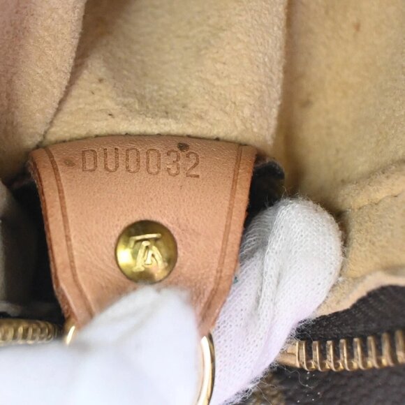 LOUIS VUITTON Logo Looping GM Shoulder Bag Monogram Leather Brown M51145 76EF175 - Picture 15 of 16